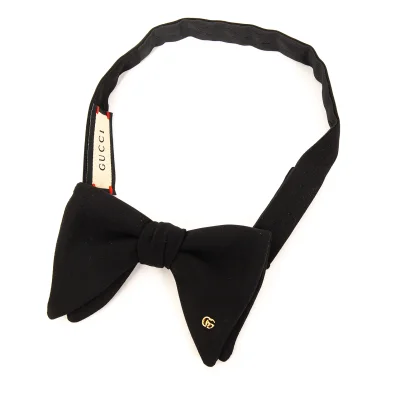 GUCCI Silk Crape Bow Tie