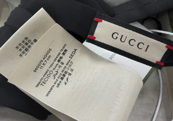 GUCCI Silk Crape Bow Tie K-175279_009