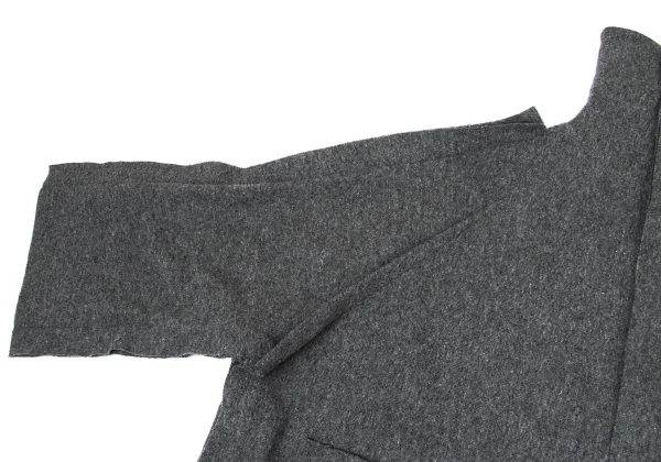 RAGNE KIKAS for Yohji Yamamoto Out Seam High Neck Knit Coat K-175282_005