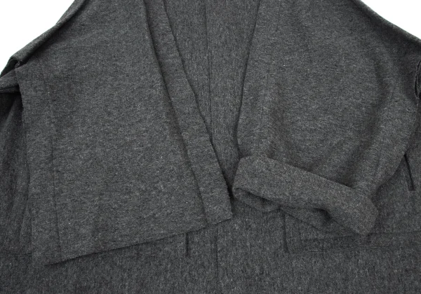 RAGNE KIKAS for Yohji Yamamoto Out Seam High Neck Knit Coat K-175282_007