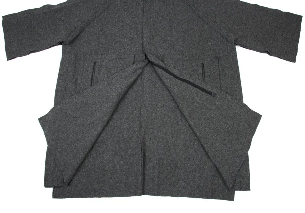 RAGNE KIKAS for Yohji Yamamoto Out Seam High Neck Knit Coat K-175282_010