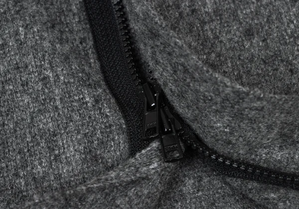 RAGNE KIKAS for Yohji Yamamoto Out Seam High Neck Knit Coat K-175282_011