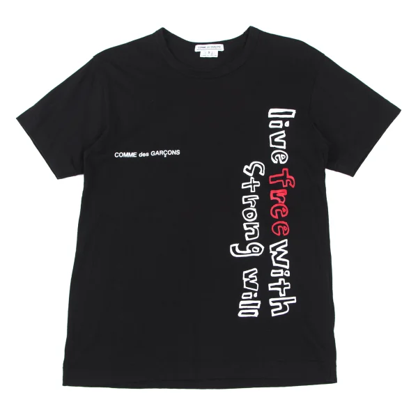 COMME des GARCONS Message Print T-shirt Black S K-175283_001