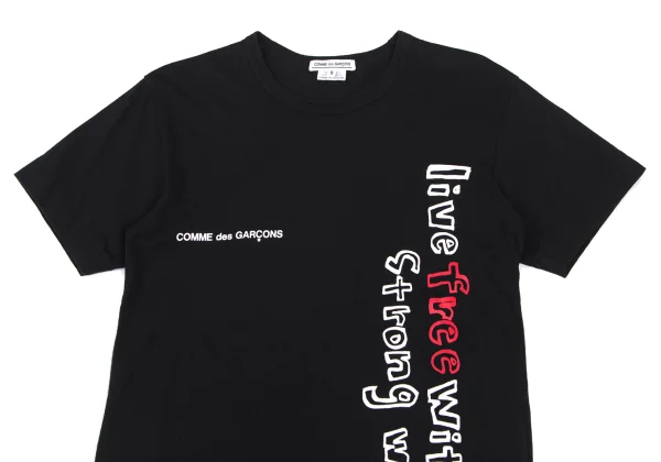 COMME des GARCONS Message Print T-shirt K-175283_002