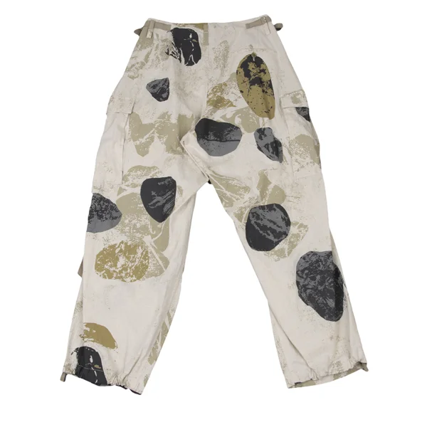 Y's Cotton Linen Poplin Pigment-Print Cargo Pants K-175285_011