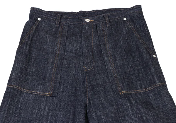 Y's Vinyl Patch Wide Denim Pants K-175286_003