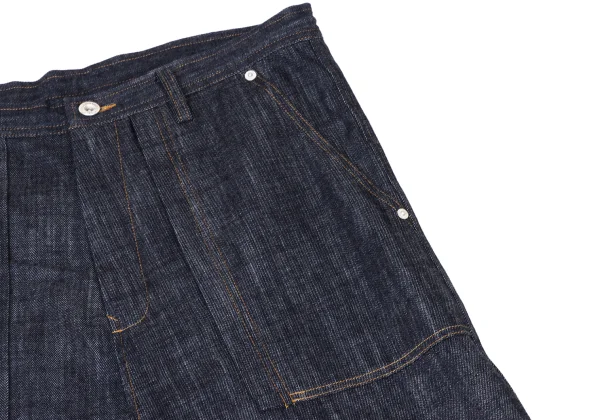 Y's Vinyl Patch Wide Denim Pants K-175286_004
