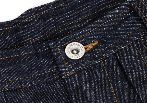 Y's Vinyl Patch Wide Denim Pants K-175286_005