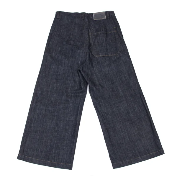 Y's Vinyl Patch Wide Denim Pants K-175286_009