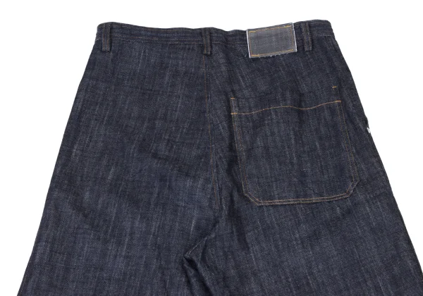 Y's Vinyl Patch Wide Denim Pants K-175286_010