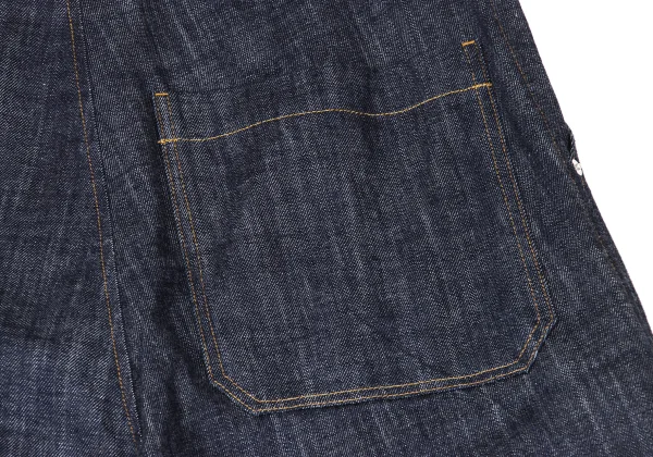 Y's Vinyl Patch Wide Denim Pants K-175286_011