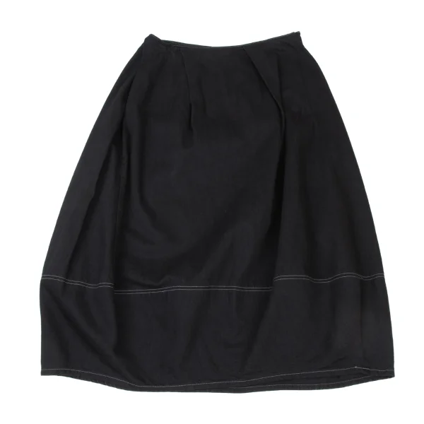 zucca Cotton Hem Switching Tuck Skirt K-175287_002