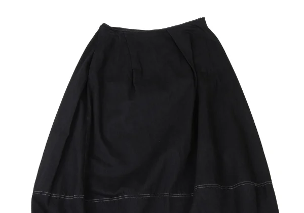 zucca Cotton Hem Switching Tuck Skirt K-175287_003