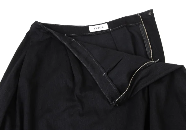 zucca Cotton Hem Switching Tuck Skirt K-175287_006