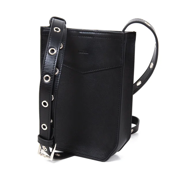 zucca Synthetic Leather Mini Shoulder Bag Black  K-175288_001