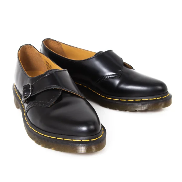 Dr.Martens AGNES Strap Leather Shoes Black UK7 K-175298_001