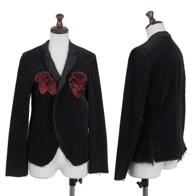 COMME des GARCONS Motif Patch Dyed Velour Jacket