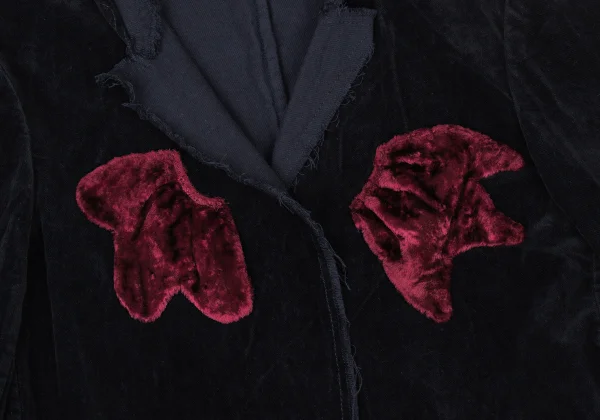 COMME des GARCONS Motif Patch Dyed Velour Jacket K-175306_005