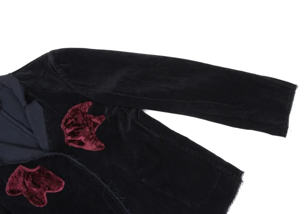COMME des GARCONS Motif Patch Dyed Velour Jacket K-175306_006