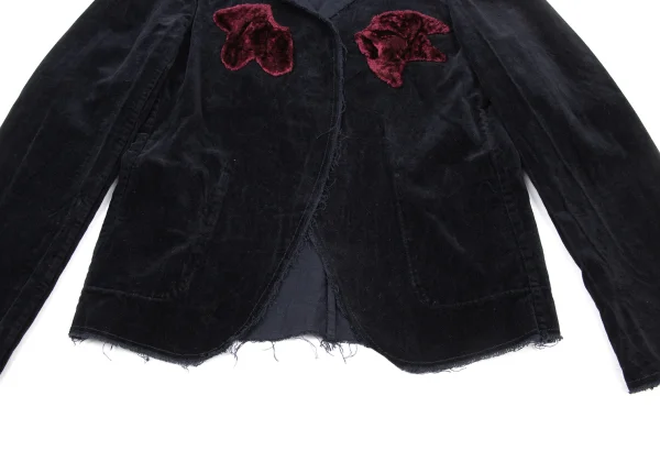 COMME des GARCONS Motif Patch Dyed Velour Jacket K-175306_008