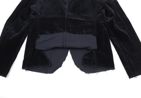 COMME des GARCONS Motif Patch Dyed Velour Jacket K-175306_011