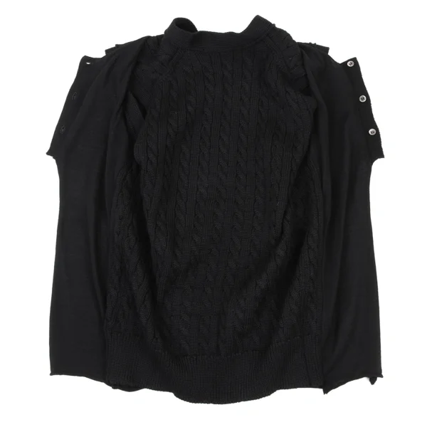COMME des GARCONS Docking Cable Knit Vest K-175307_011