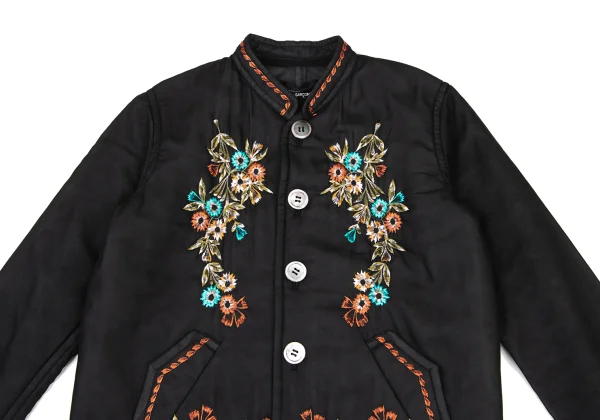 tricot COMME des GARCONS Floral Embroidery Padded Chiffon Jacket K-175309_003