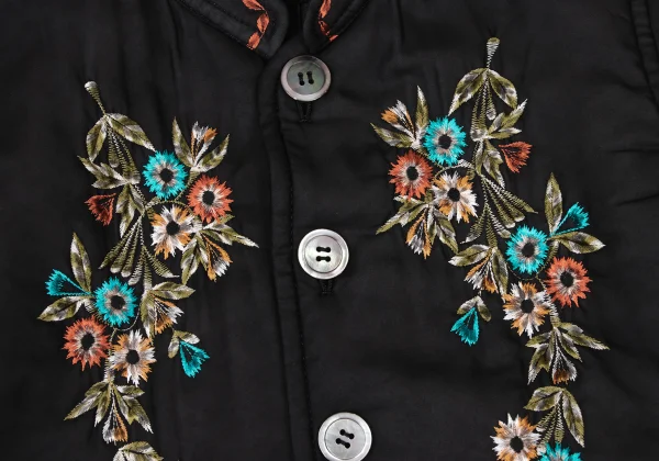 tricot COMME des GARCONS Floral Embroidery Padded Chiffon Jacket K-175309_006