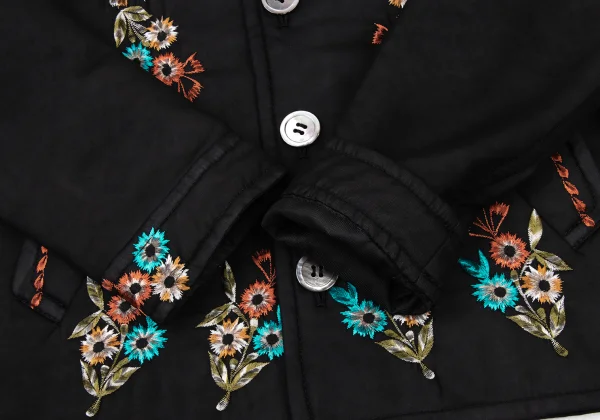 tricot COMME des GARCONS Floral Embroidery Padded Chiffon Jacket K-175309_008