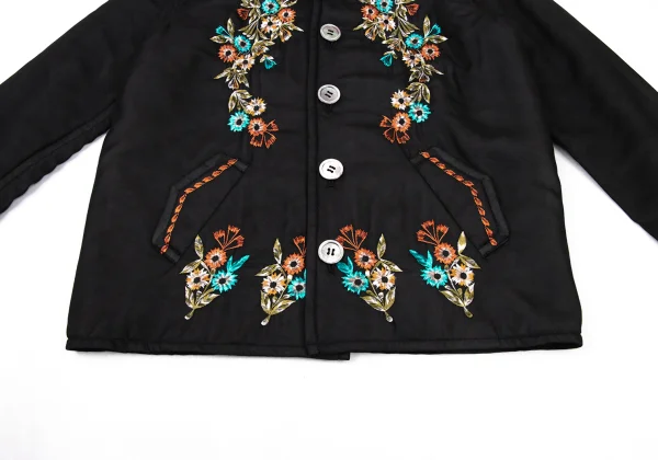 tricot COMME des GARCONS Floral Embroidery Padded Chiffon Jacket K-175309_009