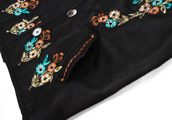 tricot COMME des GARCONS Floral Embroidery Padded Chiffon Jacket K-175309_010