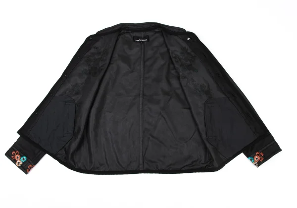 tricot COMME des GARCONS Floral Embroidery Padded Chiffon Jacket K-175309_011