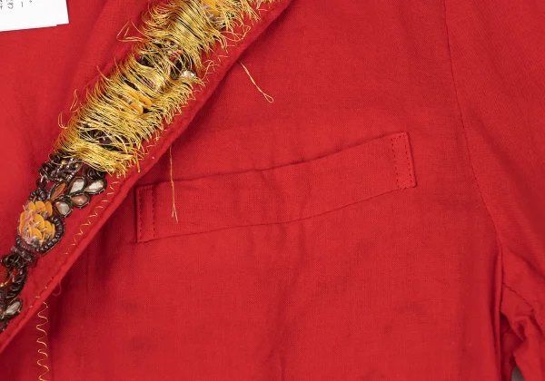 tricot COMME des GARCONS Dyed Ethnic-Style Embellished Shirt Jacket K-175311_005