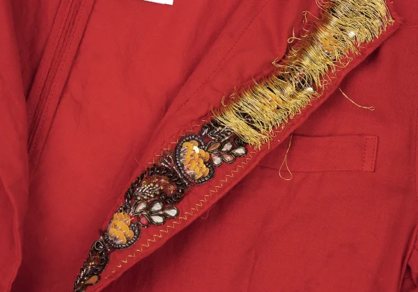 tricot COMME des GARCONS Dyed Ethnic-Style Embellished Shirt Jacket K-175311_006