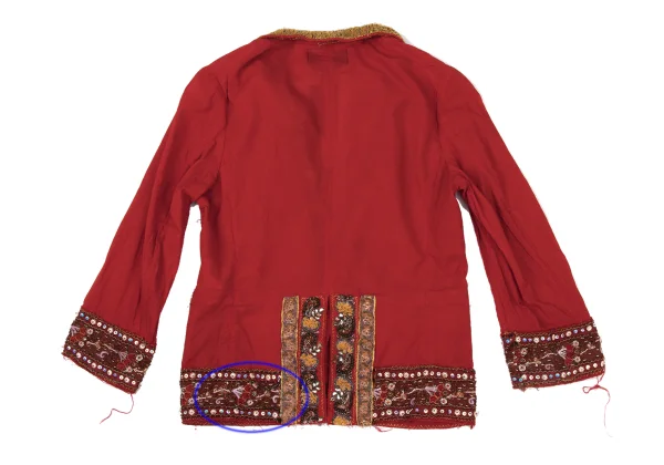 tricot COMME des GARCONS Dyed Ethnic-Style Embellished Shirt Jacket K-175311_014