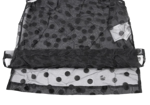 tricot COMME des GARCONS Flocked Dots Crinkled Sheer Tank Top K-175314_006