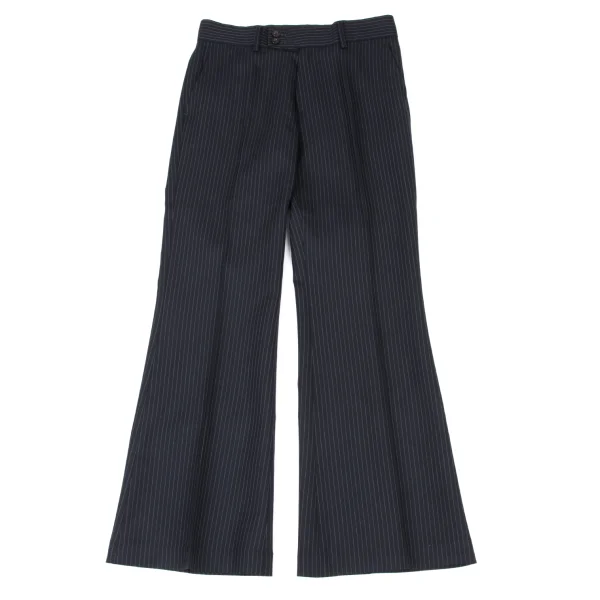 tricot COMME des GARCONS Wool Pinstripe Pants Navy S K-175315_001