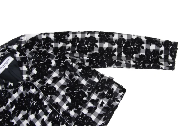 robe de chambre COMME des GARCONS Floral Flocked Check Jacket K-175316_005