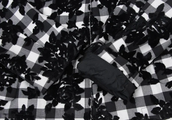 robe de chambre COMME des GARCONS Floral Flocked Check Jacket K-175316_006