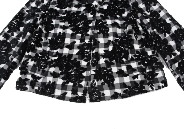 robe de chambre COMME des GARCONS Floral Flocked Check Jacket K-175316_007