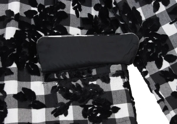 robe de chambre COMME des GARCONS Floral Flocked Check Jacket K-175316_008