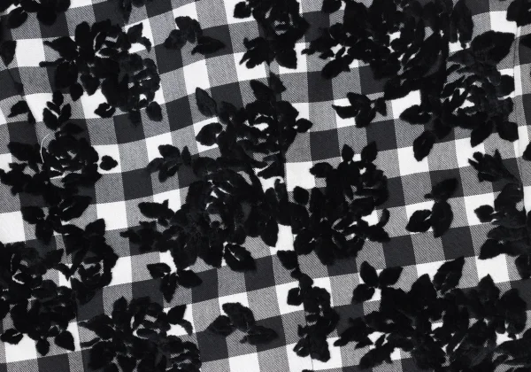 robe de chambre COMME des GARCONS Floral Flocked Check Jacket K-175316_011