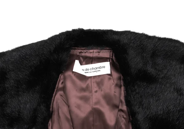 robe de chambre COMME des GARCONS Faux Fur Collar Cupro Vest  K-175317_004