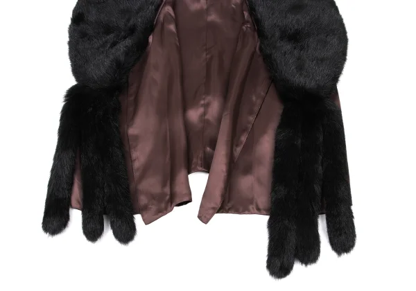 robe de chambre COMME des GARCONS Faux Fur Collar Cupro Vest  K-175317_006