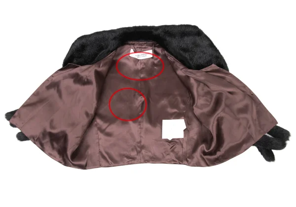 robe de chambre COMME des GARCONS Faux Fur Collar Cupro Vest  K-175317_009