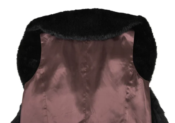 robe de chambre COMME des GARCONS Faux Fur Collar Cupro Vest  K-175317_013