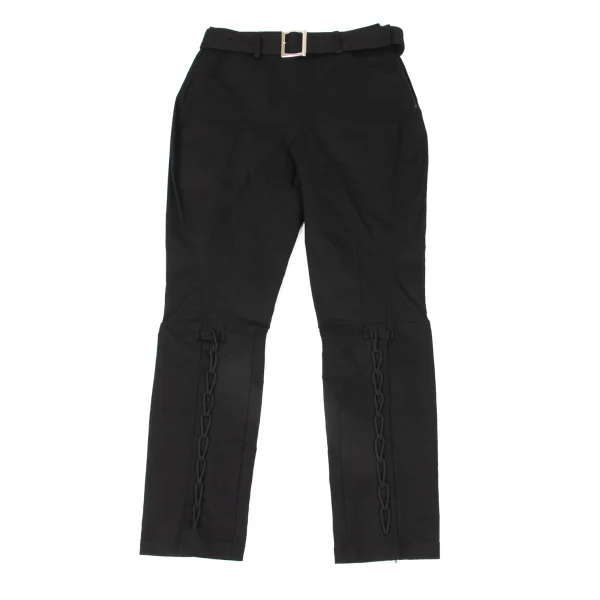 Yohji Yamamoto FEMME Embellished Hem-Zip Jodhpur Pants Black 1 K-175324_001