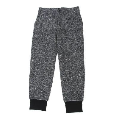 Yohji Yamamoto FEMME Silk Wool Geometric Tweed Pants