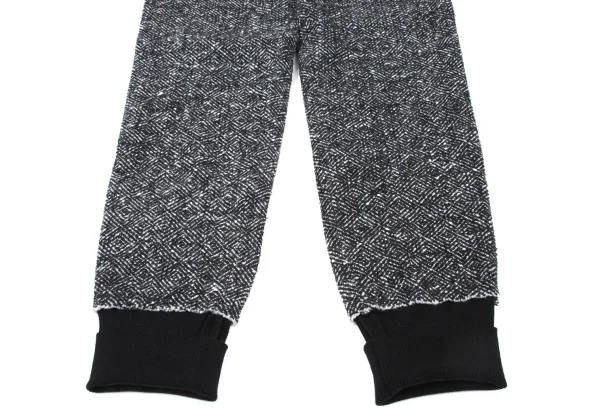 Yohji Yamamoto FEMME Silk Wool Geometric Tweed Pants K-175326_006