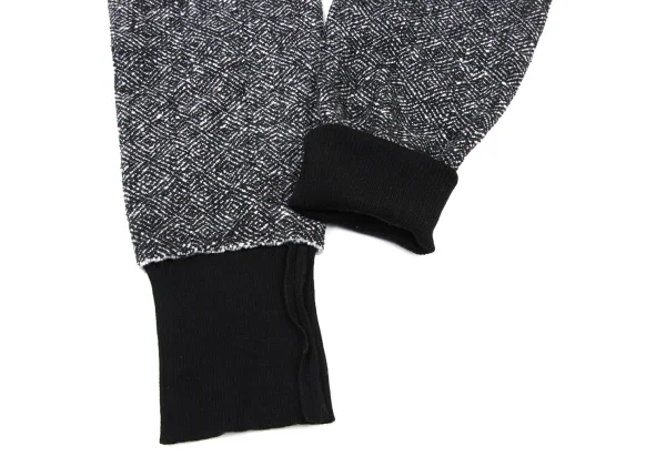 Yohji Yamamoto FEMME Silk Wool Geometric Tweed Pants K-175326_007
